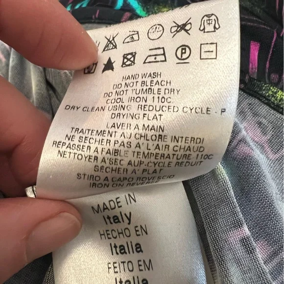 Alexander McQueen Black Multicolor Blouse size XL - Picture 7 of 11